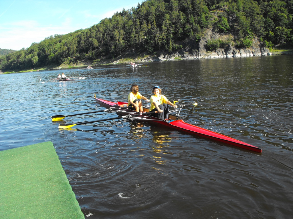 Doppelzweier bei der Regatta in Lobenstein