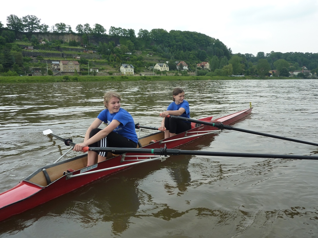 Auf der Elbe in Pirna