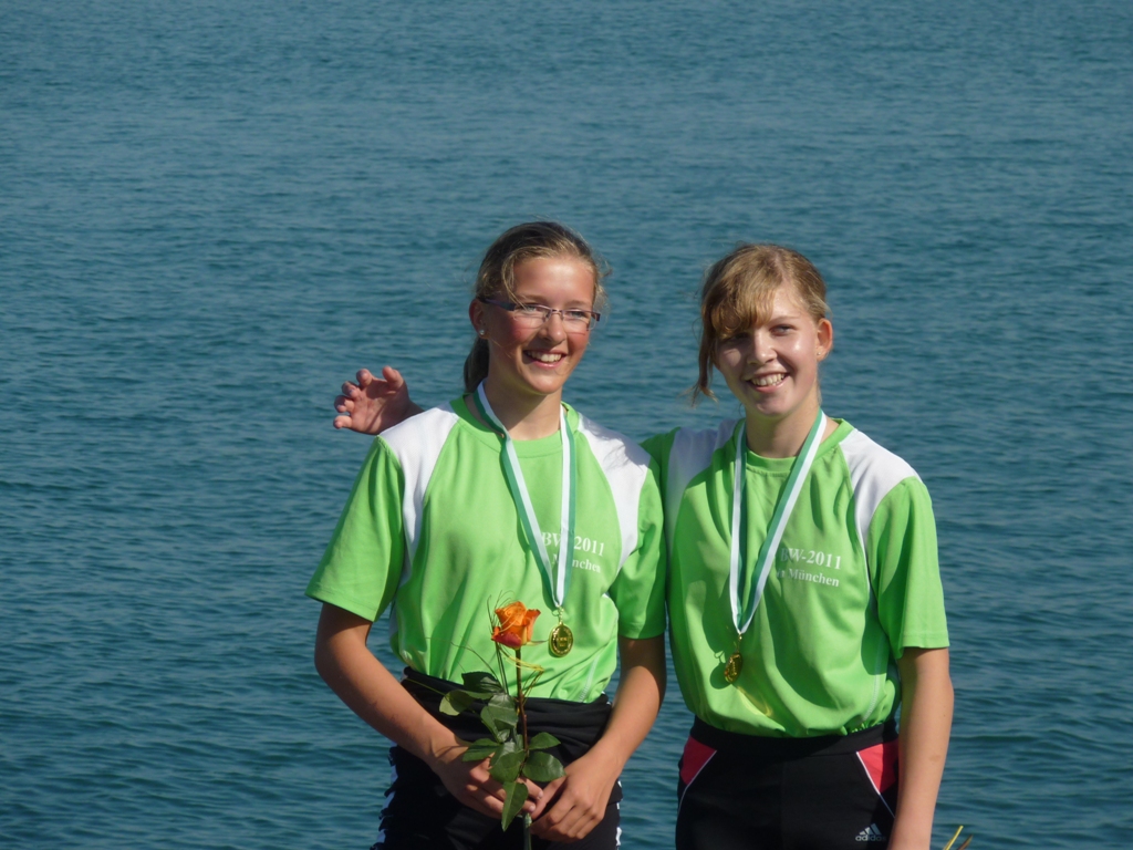 Siegreich im Leichgewichtsdoppelzweier der Mädchen