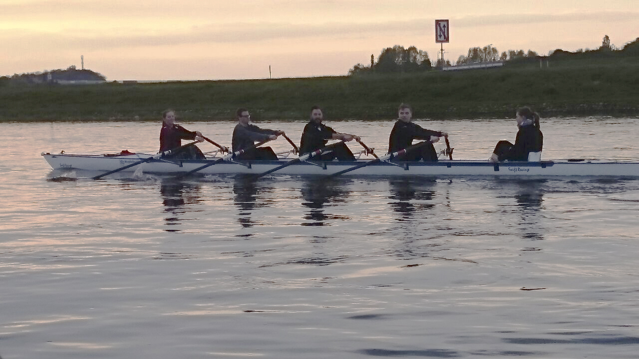 ... und gemeinsam auch wieder die Elbe runter